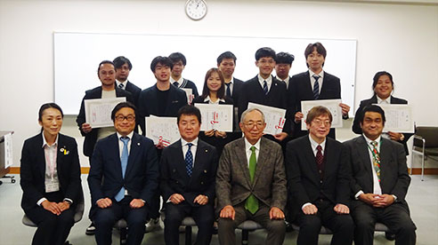 第20回 奨学金プログラム 静岡産業大学 奨学金授与式 写真