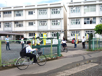 藤枝北高等学校南門【写真】