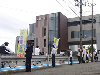 静清高等学校の通学路