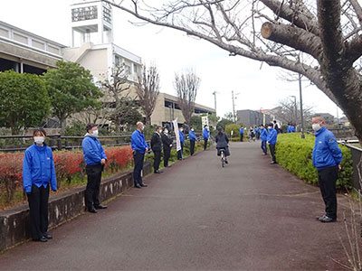 藤枝西高等学校の通学路