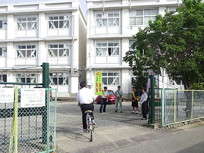 藤枝北高等学校の正門