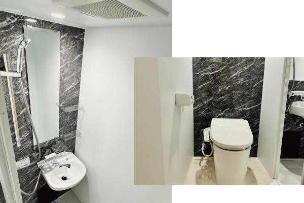 シャワールーム・トイレ(シングルA)